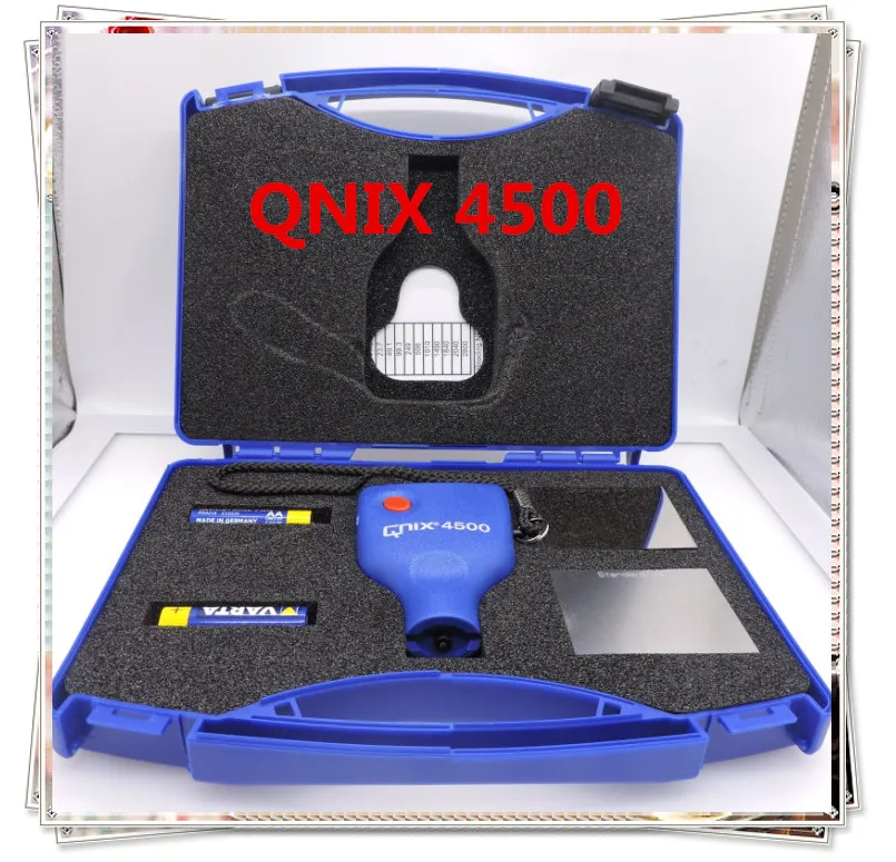 Новые и оригинальные QNIX 4500 тестер толщины покрытия краски цинкового покрытия датчик толщины Fe& NFe QNIX4500