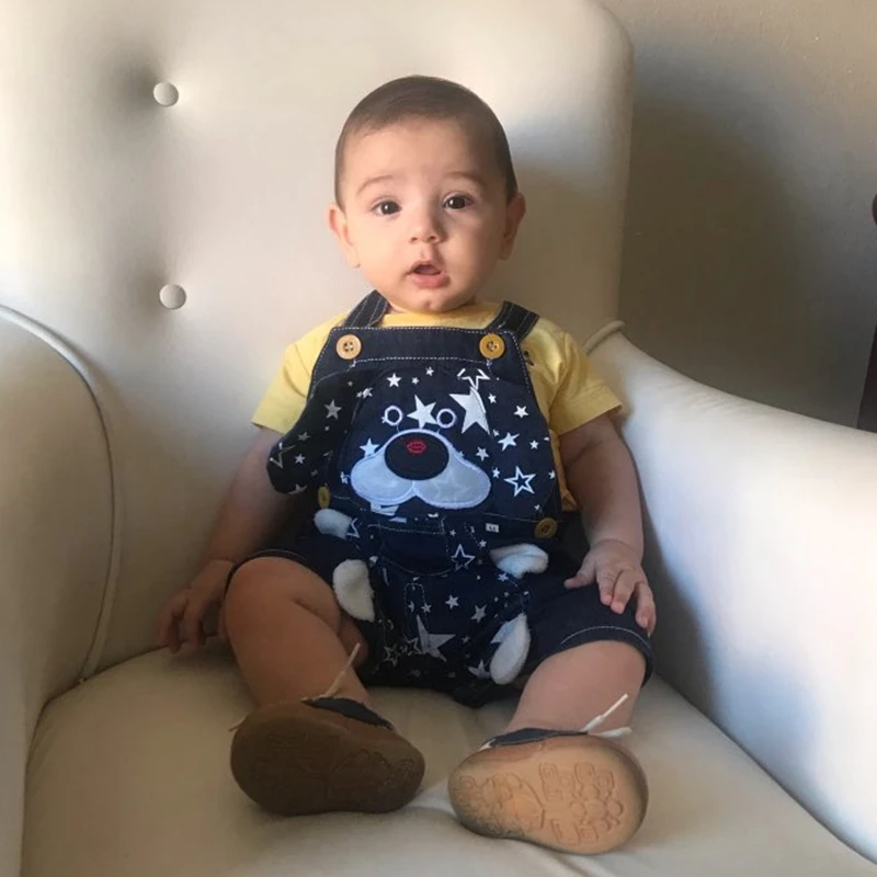 9 months to 4 years Old комбинезоны для малышей; джинсовые комбинезоны для маленьких мальчиков и девочек; летние шорты; детские комбинезоны; комбинезон с собачкой; детская одежда