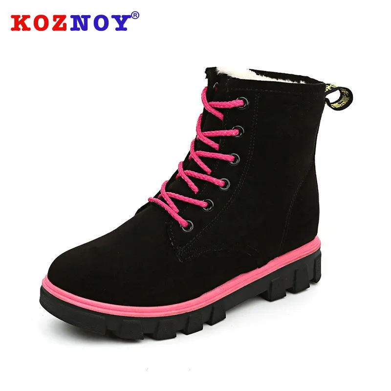 Сапоги женские зимние теплые модные прямые поставки с плоской подошвой круглым