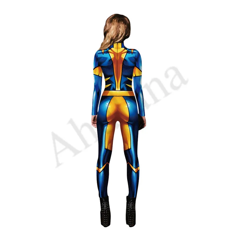 7 цветов X для мужчин Анна Marie Rogue Косплей Костюм для женщины zentai боди костюм комбинезоны для Хэллоуина вечерние C129