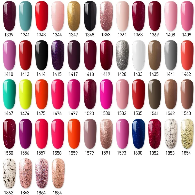 Modelones Colorful Nail Art Led Gel Polish Soak Off Shining Varnish Long Lasting Enamel Semi Permanent Lacquer | Красота и здоровье