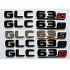 Значки-эмблемы для Mercedes Benz X253 C253 W253 GLC63s GLC63 S AMG SUV, черные хромовые значки с цифрами в багажнике