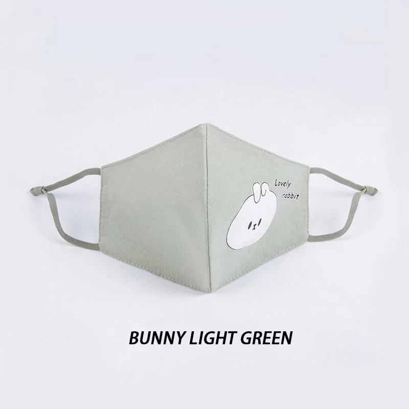 Новинка мультяшная модная маска для лица Guli bear с надписью черная защитой от