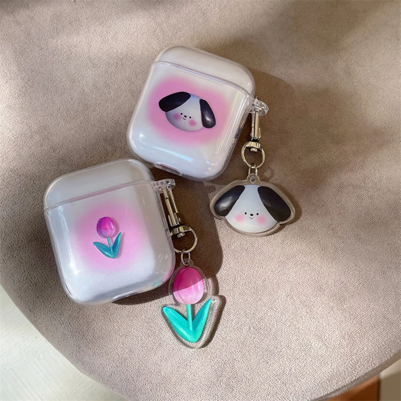 

Tulip Dog Pendant Apple AirPods 1 2 Pro Case Cover iPhone Earbuds Accessories Airpod Case Air Pods Case Airpod Pro Case