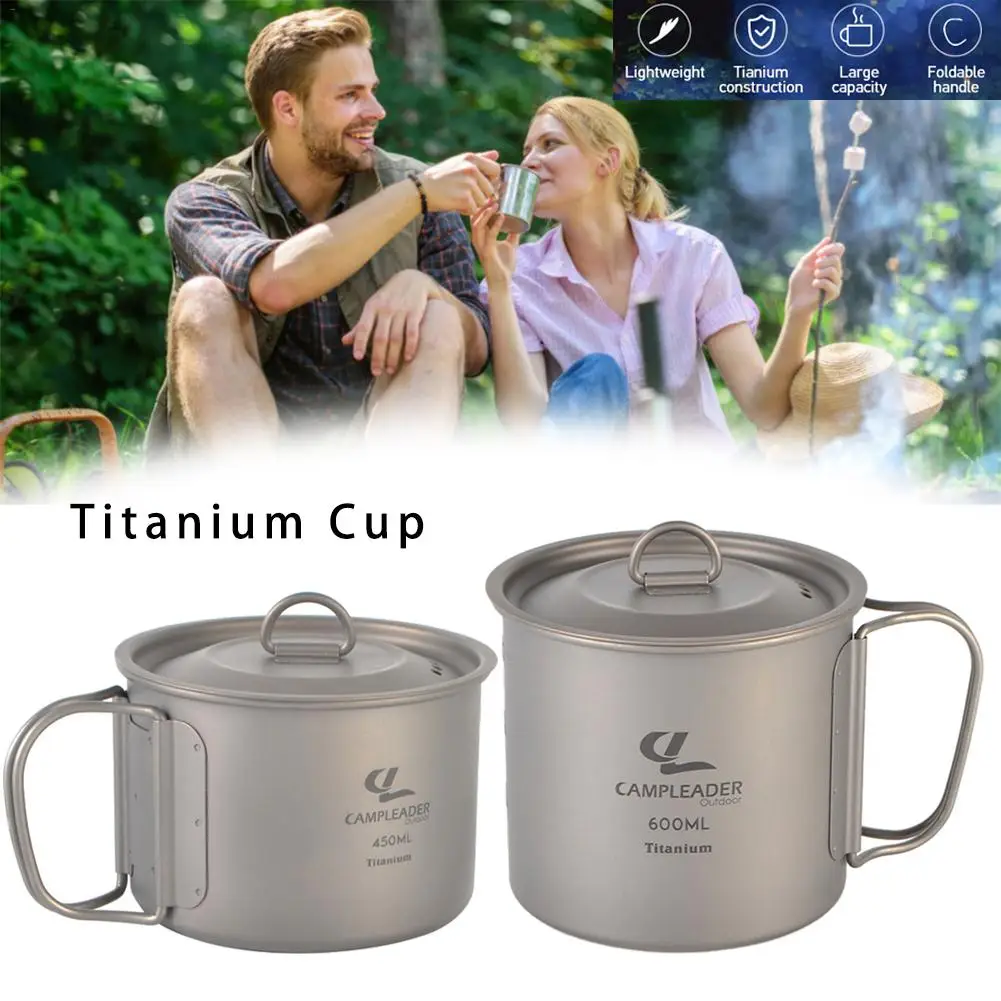 Открытый набор посуды для кемпинга ультралегкий титановый Стакан Кружка посуда