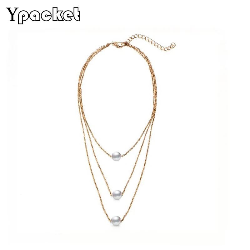 Длинное ожерелье чокер с жемчужинами и бусинами в стиле ретро|Ожерелья