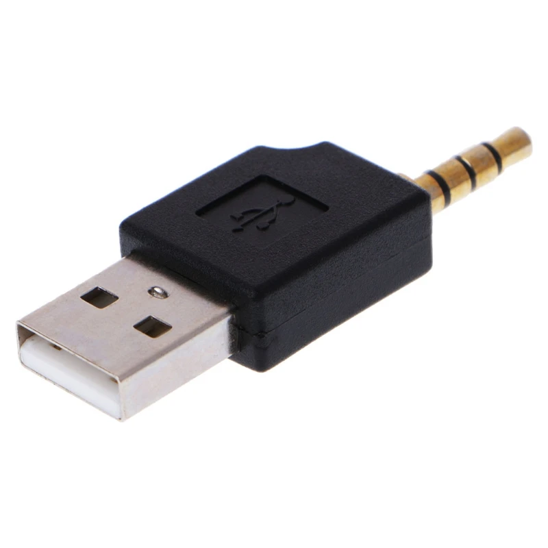 3 5 мм к USB 2 0 Мужской Aux дополнительный адаптер для Apple iPod Shuffle 1st 2nd MP3 X5QC|Кабели