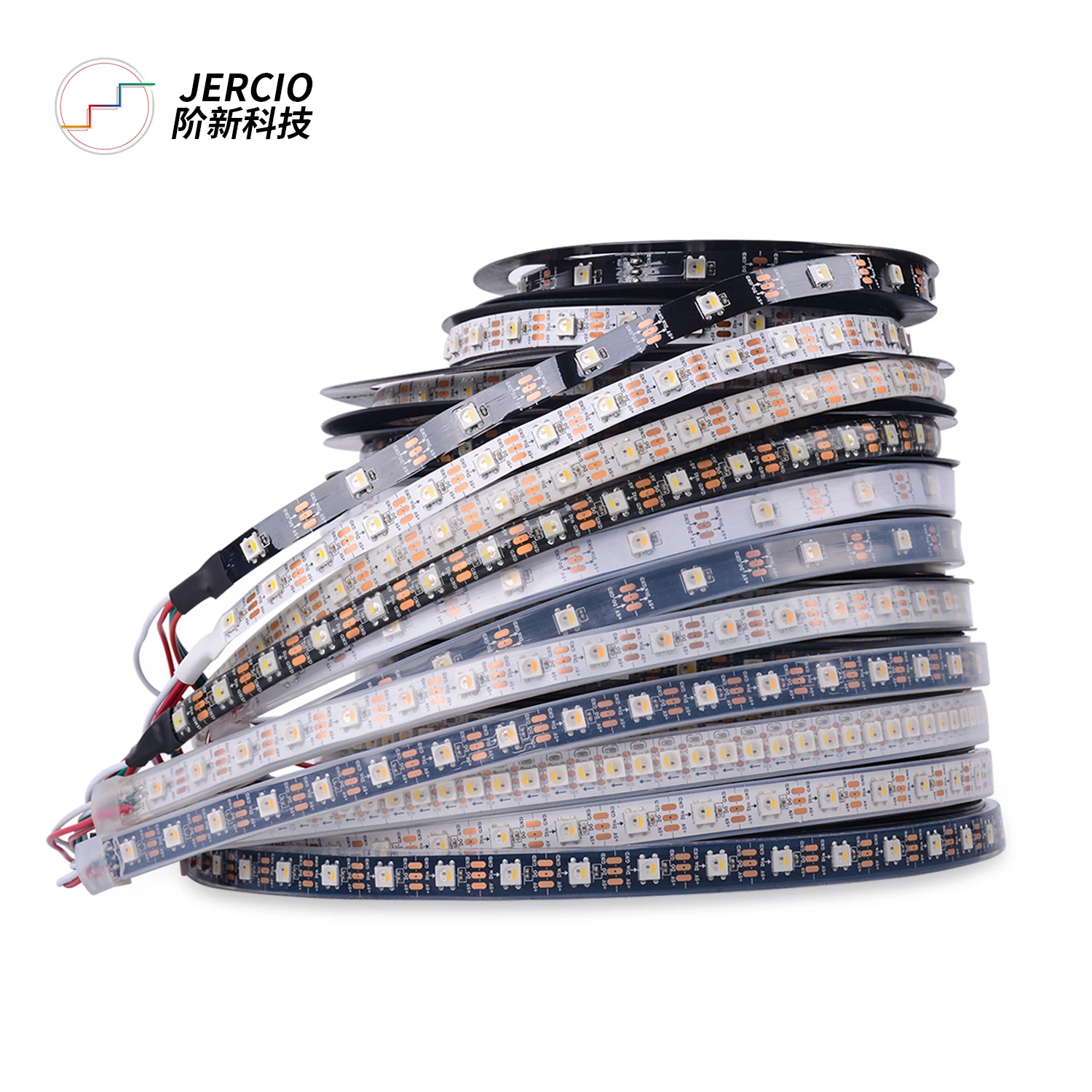 JERCIO SK6812 RGBW like IC 30/60/144 leds/pixel/m 1m/4m/5m индивидуальная адресная Светодиодная лента