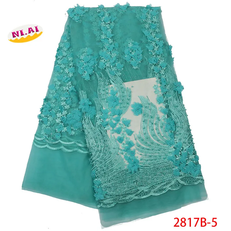 3d вышивка африканская тюль сетка кружевная ткань с бисером высокое качество