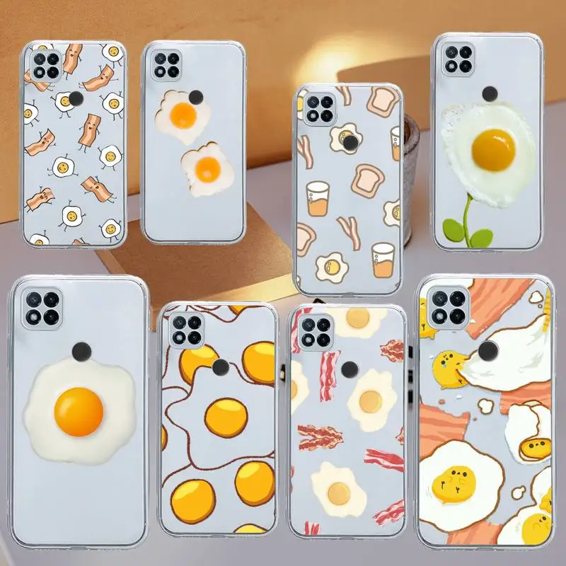 

Funny Egg Styles Phone Case Transparent for Xiaomi redmi note 5 7 8 9 10 11 t S A lite pro high quality funda