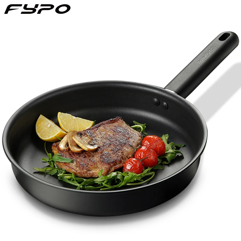 

26cm Induction Frying Pan, NonStick Pan Fried Steak Pot Kitchen Cooking Pot Electromagnetic Furnace General