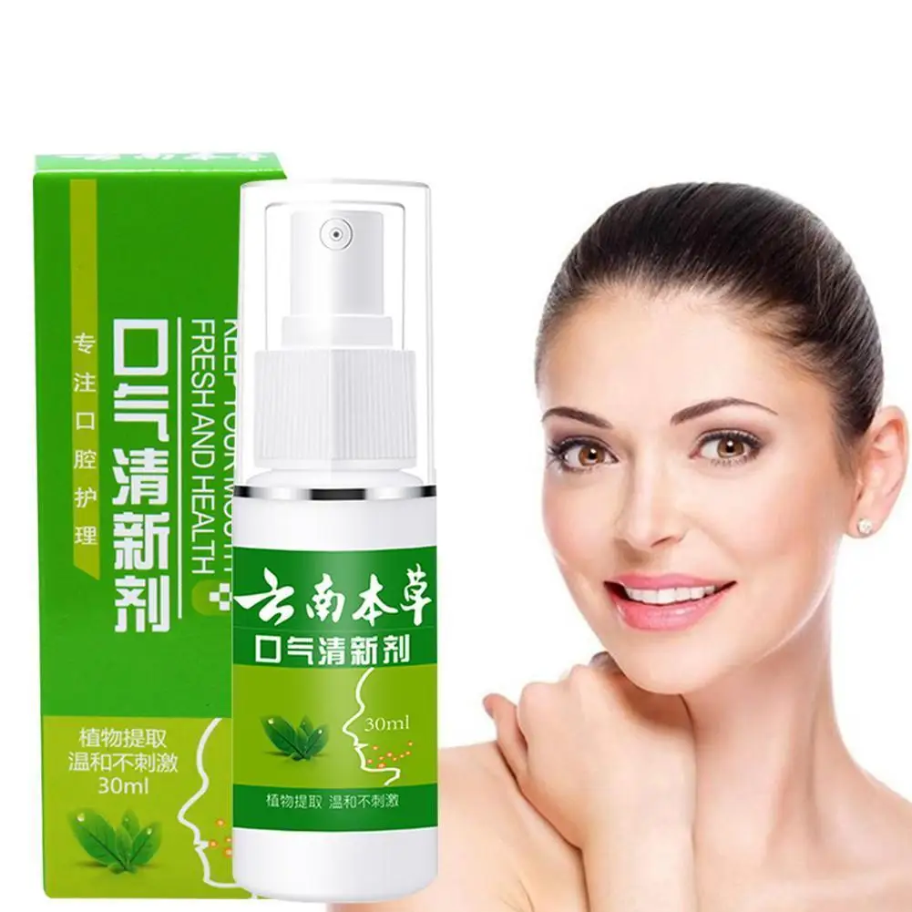 

30ml Breath Freshener Spray Oral Odor Treatment Halitosis Treatment Spray Breath Remove Bad Breath smoke