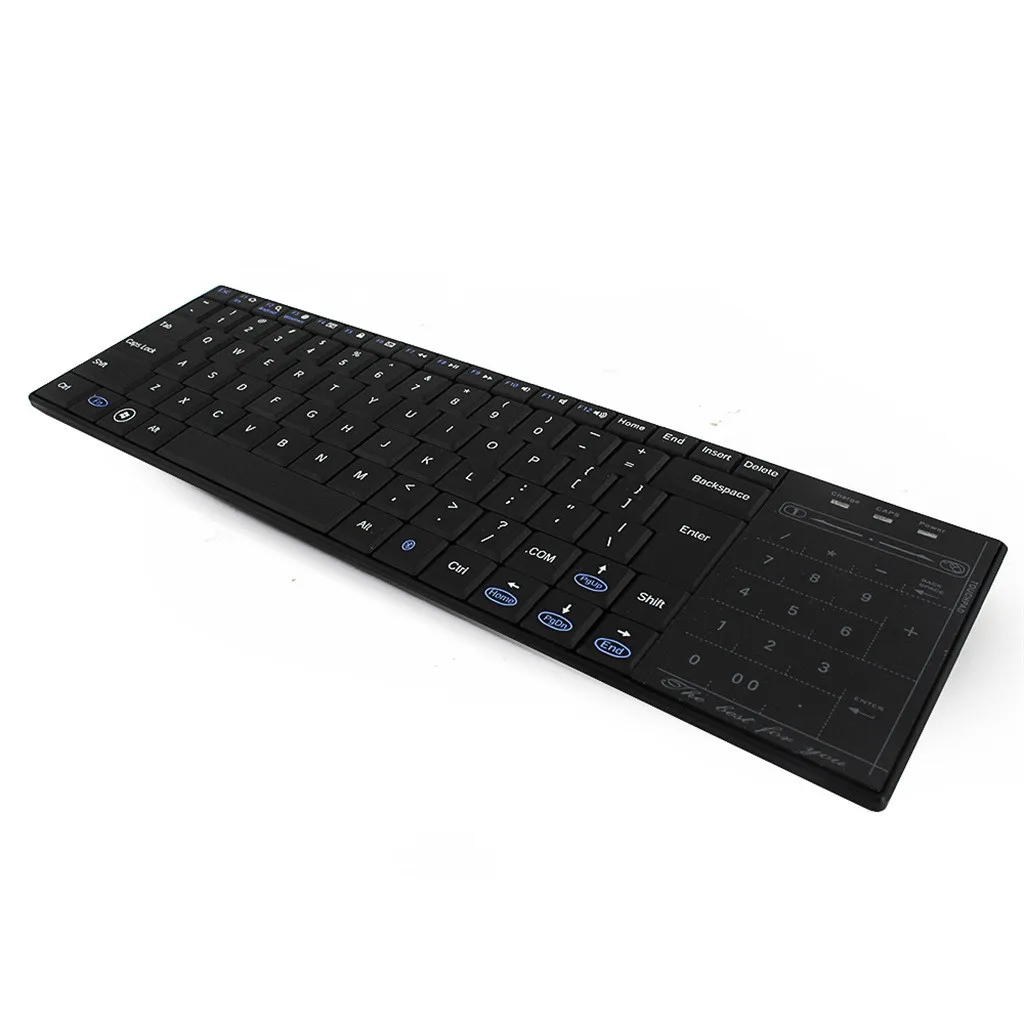 

Wireless MultimediaKeyboard Dual Bluetooth Mode Digital Touchpad Response Office Entertainment Desktop Pc Gamer Laptop Sliding
