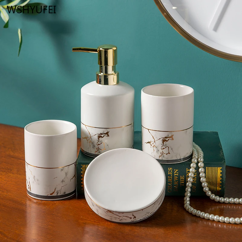 4 шт. скандинавский светильник роскошный простой мраморный золотой керамический