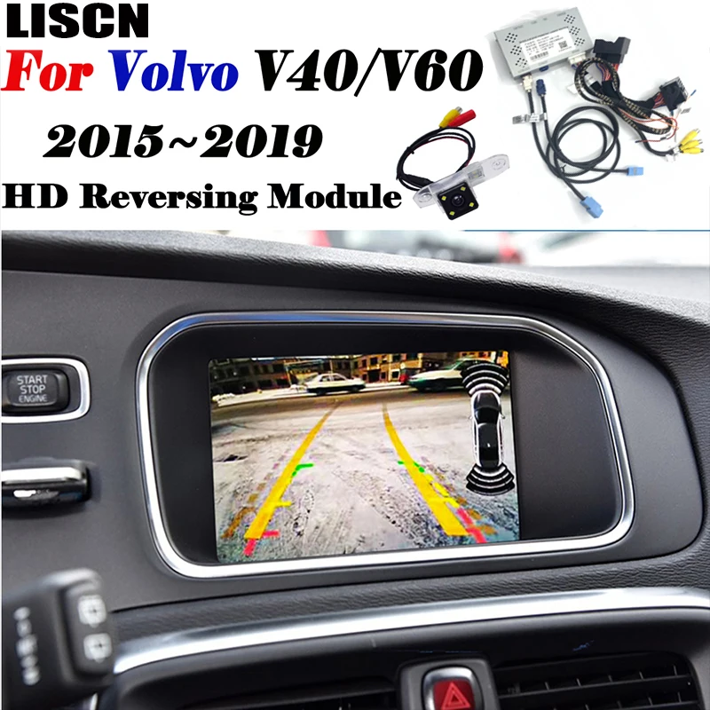 Задняя камера для Volvo V40/V60 интерфейс 2015 ~ 2019 оригинальный дисплей обновленный