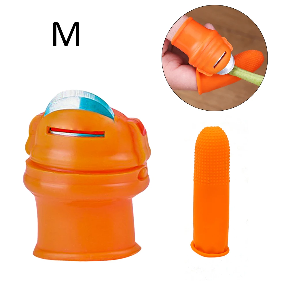 Силиконовый нож для большого пальца защитный извлечения овощей ножницы растений