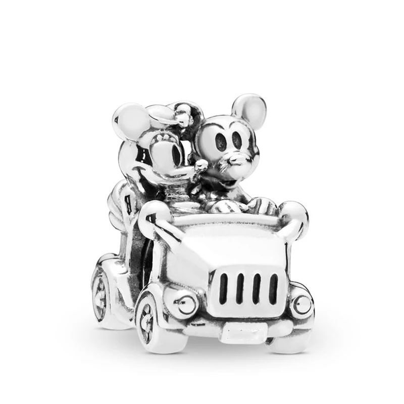 TOGORY, 2 шт./лот, бусины Минни из мультфильма Микки Маус, подходит для Пандоры, браслет, ожерелье, сделай сам, подвески, браслет для женщин, ювелирные изделия, подарки