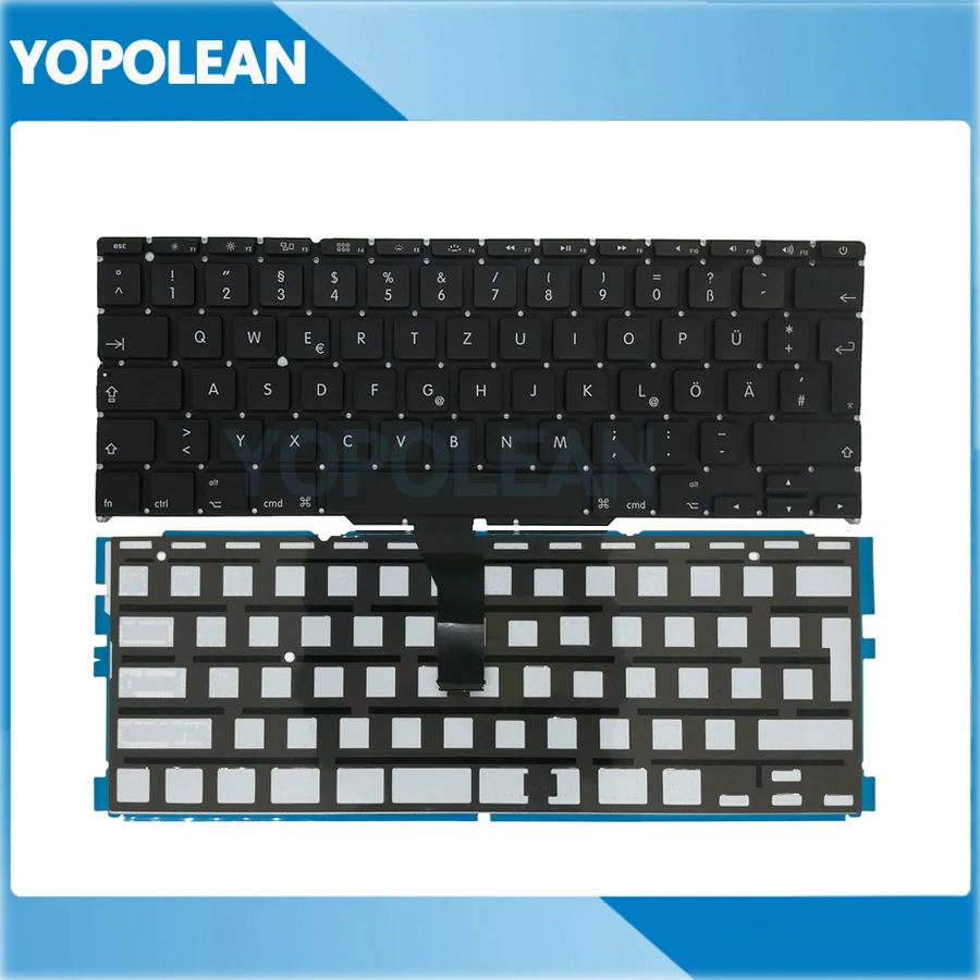 5 шт./лот новая немецкая y клавиатура + Подсветка для Macbook Air 11 &quotA1465 A1370 2011 2015