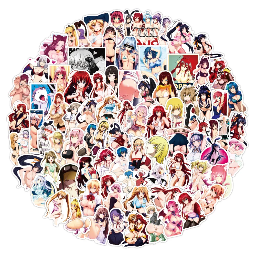 

10/30/50PCS Anime Sexy Girl Cartoon Series Graffiti Notebook Trolley Luggage Bicycle Scooter Waterproof Sticker Wholesale