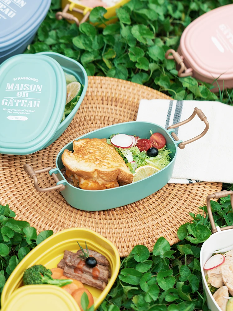 Японский Ланч-бокс для микроволновой печи специальная столовая коробка большой