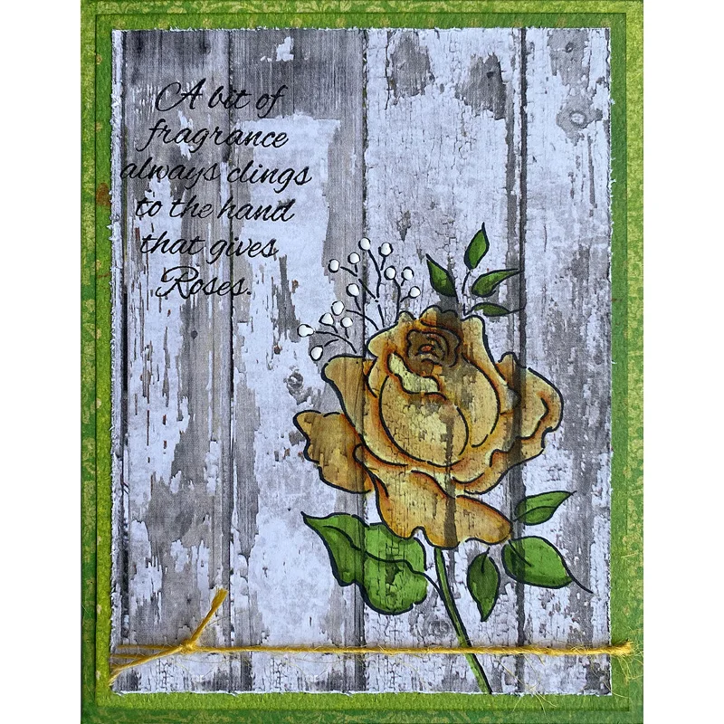 

QWELL Fragrant Roses Clear Silicone Stamps DIY Scrapbooking Craft Paper Cards Decorative Album Making Template 2020 New