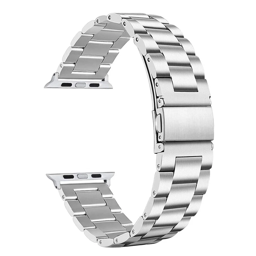 Ремешок из нержавеющей стали для apple watch series 5 44 мм браслет iwatch 40 мм|Ремешки часов| |