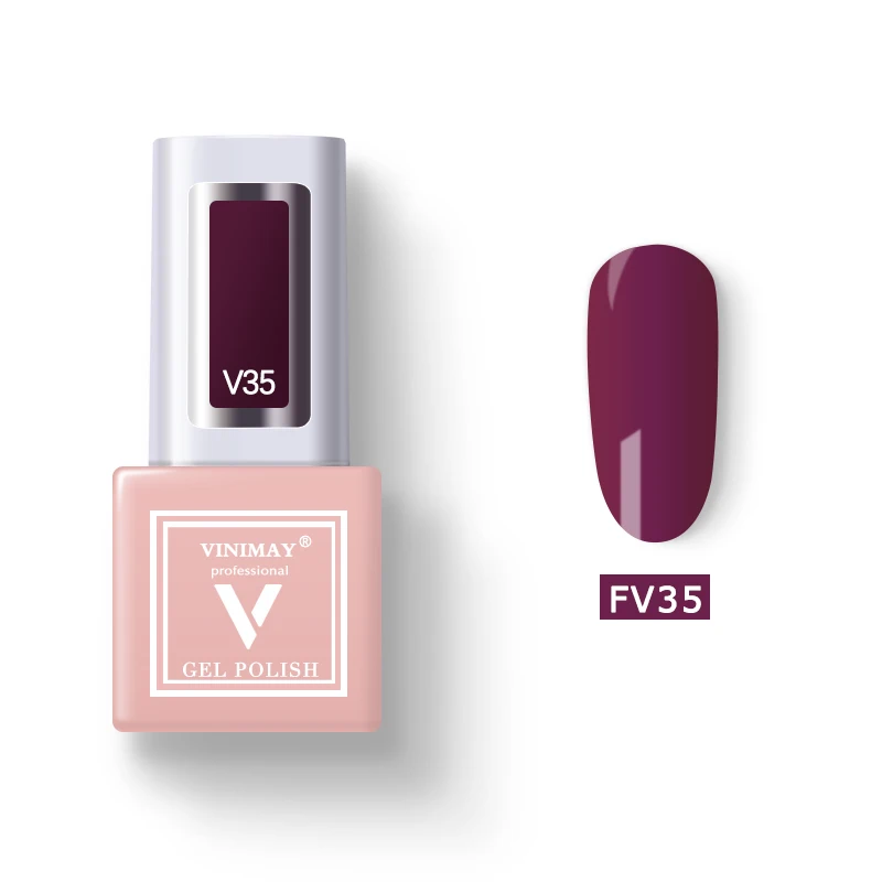 FV35 VINIMAY 60 Цветной Гель-лак для ногтей vernis полуперманентный УФ-гель лак-праймер впитывающий Гель-лак для ногтей Полировочный Гель для маникюра - Цвет: FV35