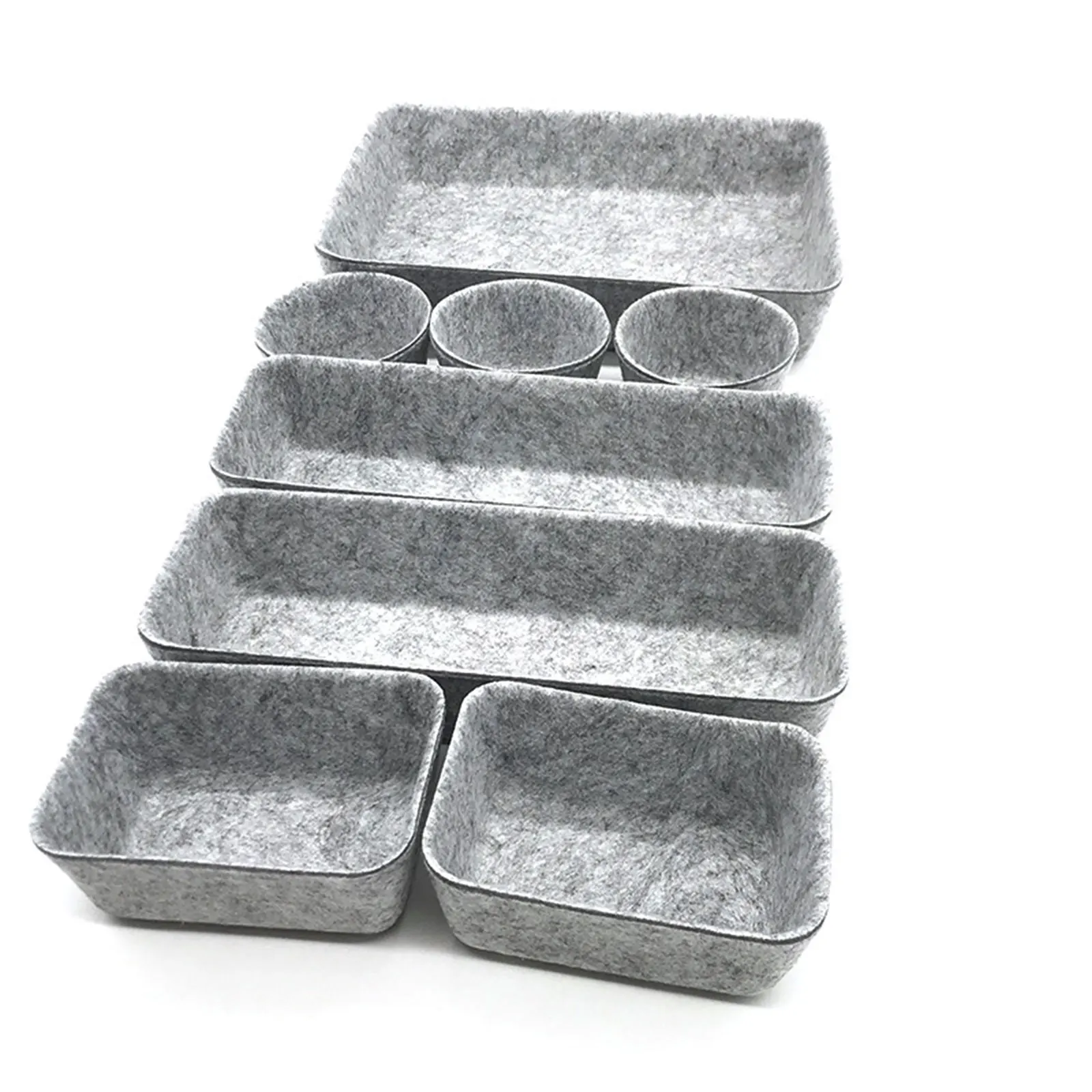 

8pcs/set Desktop Drawer Storage Box Foldable Home Drawer Organizer Trays Office Storage Bathroom Closet Jewelry Makeup Desk Box