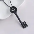 Модный персональный Хэллоуин металлический коралин ключ скелет реквизит Нил гемман Ретро черный Кладоискатель нагрудный ключ ожерелье