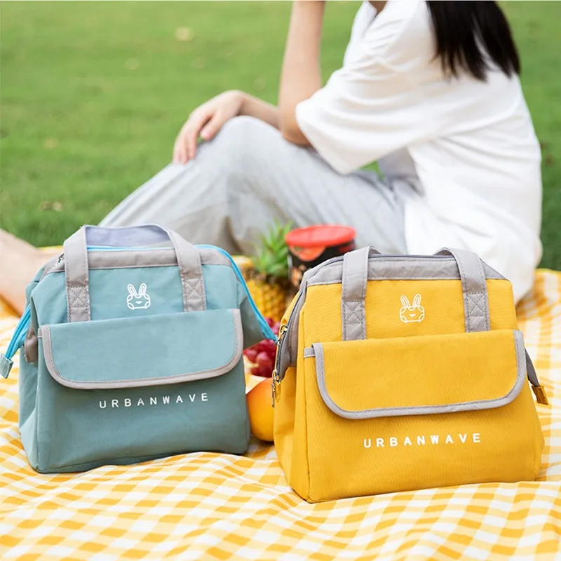 

Portable Lunch Bag New Thermal Insulated Lunch Box Tote Cooler Bag Bento Pouch Lunch Container School Food Storage Bags