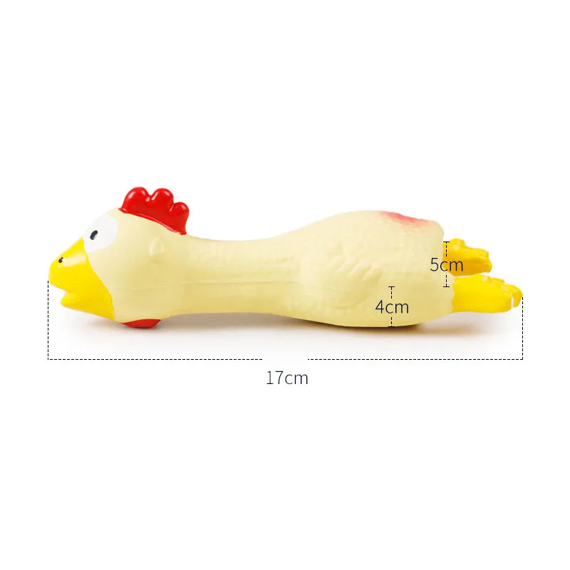 Новинка 17 см Кричащие куриные питомцы игрушечные собаки сжимают скрипучий звук