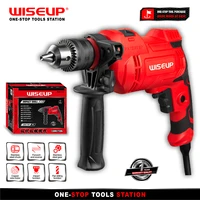 wiseup 710w impact drill multifunction rotary hammer drill variable speed electric screwdriver power tools for home improvement