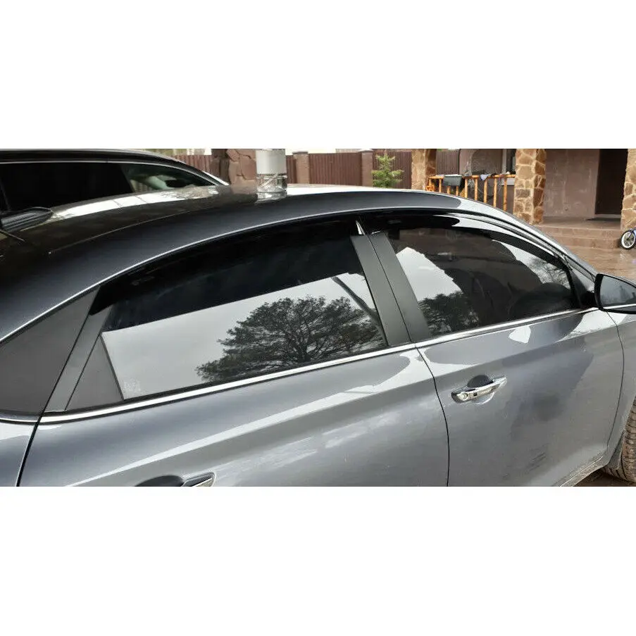 Ветровики для хюндай солярис 2017 2018 2019хендэ дефлекторы окон дождевики на окна