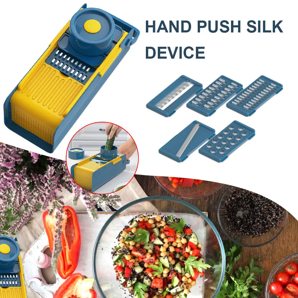 

Kitchen Vegetable Slicer Cutter Household 5 in 1 Fruit Peeler Cutter Pulp Separator Plastic Knife Kitchen Gadgets Vegetable Tool