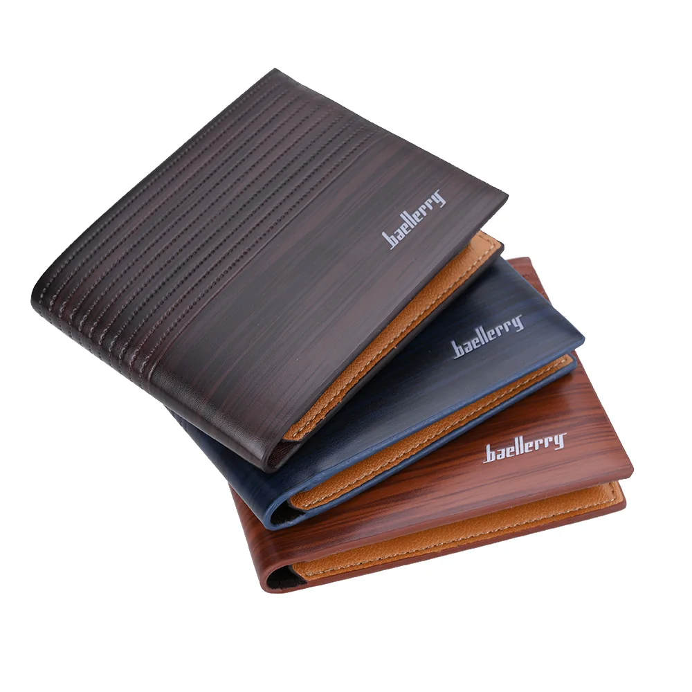 Gemeer Ретро стиль мужской кожаный Роскошный кошелек короткий тонкий мужские