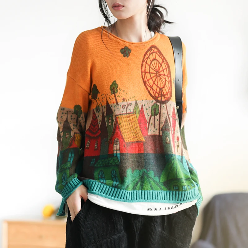 Осенний свитер Модный женский вязаный Свободный пуловер 2019 новые женские топы с