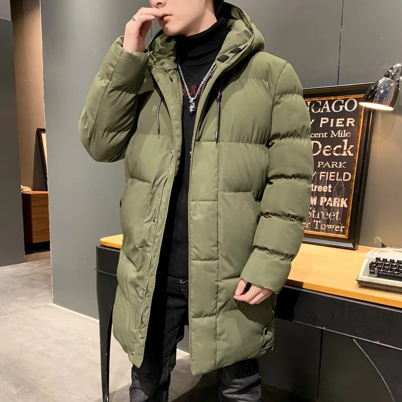 Men's Down Jacket New Medium and Long Size Padded Jacket Warm Coat Winter Coat Cotton-padded Jacket Men's Wear