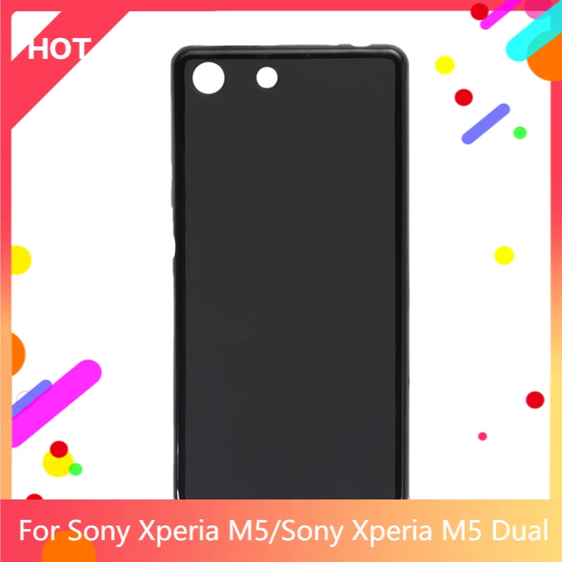 Чехол для Xperia M5 матовый Мягкий Силиконовый ТПУ чехол накладка Sony Dual тонкий