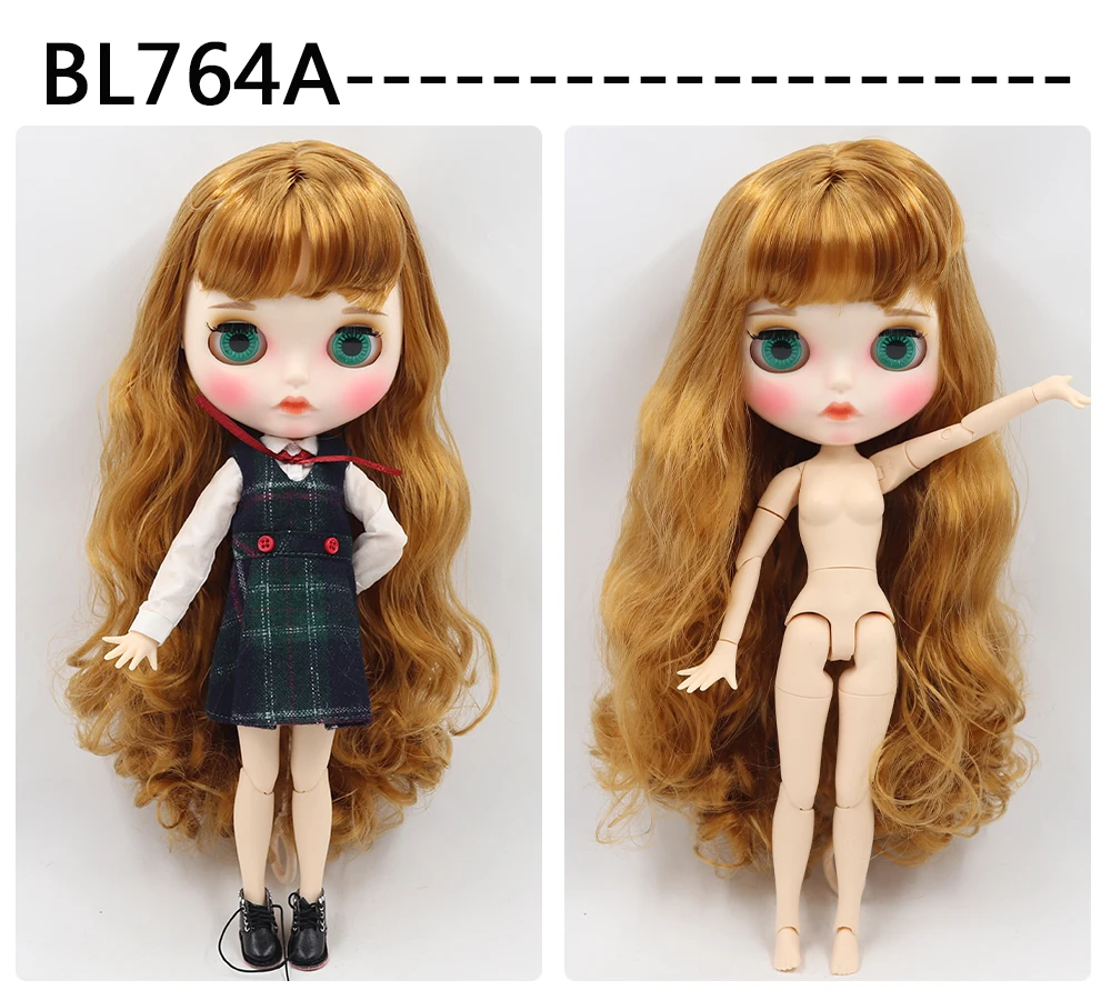 1/6 bjd ледяная фабрика blyth кукла bjd шарнир тела белая кожа bjd 30 см матовый лица резные губы с бровей индивидуальные лица