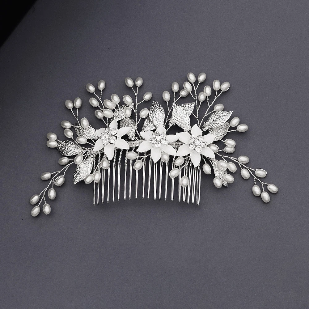 Женские свадебные аксессуары для волос Miallo стразы с жемчужинами заколки