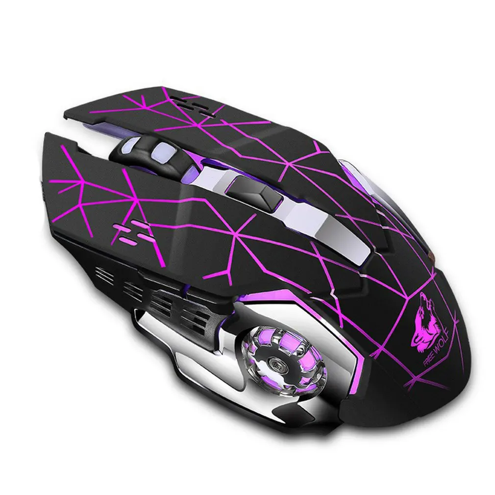 

X8 Wireless Charging Gaming Mouse For Office Games Luminous Mechanical Mouse Plug And Play Gaming Mouse