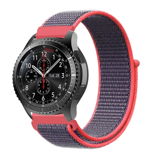 Electric Pink Gear s3 22 мм ремешок для samsung galaxy watch 46 мм 42 мм ремешок для часов gear s2 20 мм спортивный нейлоновый amazfit gtr huawei аксессуары для часов - Цвет ремешка: Electric Pink