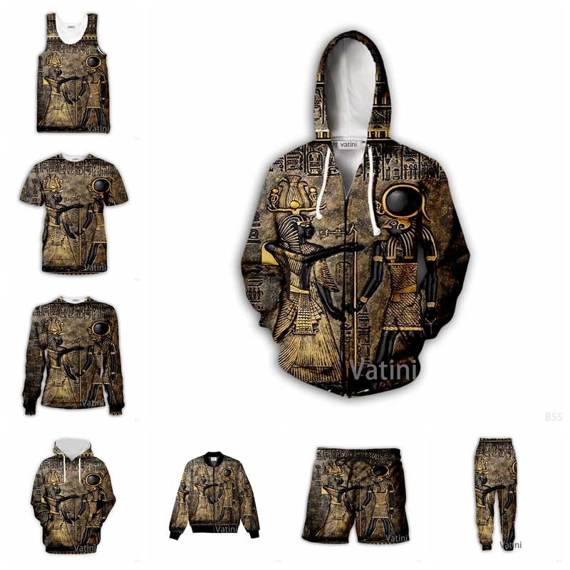 

New Fashion Men Women Anubis 3D Full Print Hoodies Harajuku Zipper Pullover Sweatshirt Unisex Casual Tracksuit J01