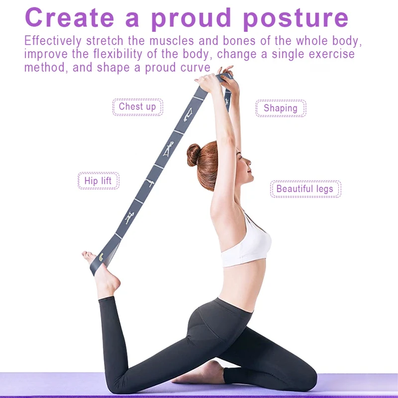 

Nonelastic Stretch Strap for Physical Therapy Yoga Belt