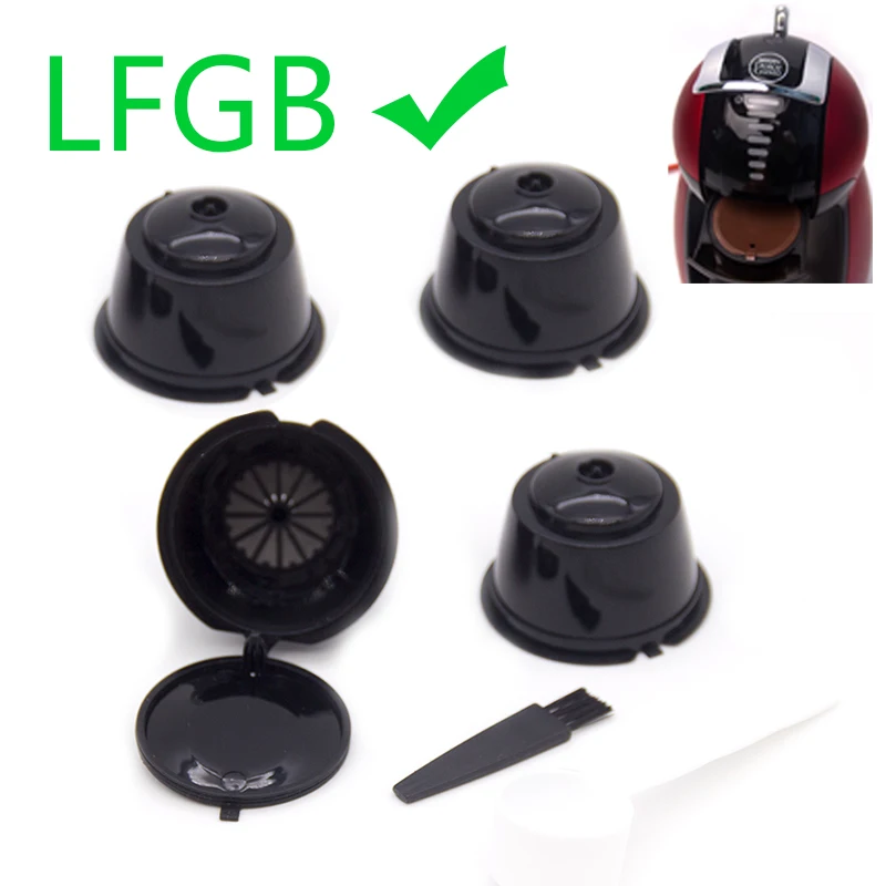 4 шт. Пластик многоразовые многоразового Кофе фильтр капсулы для Dolce Gusto машины
