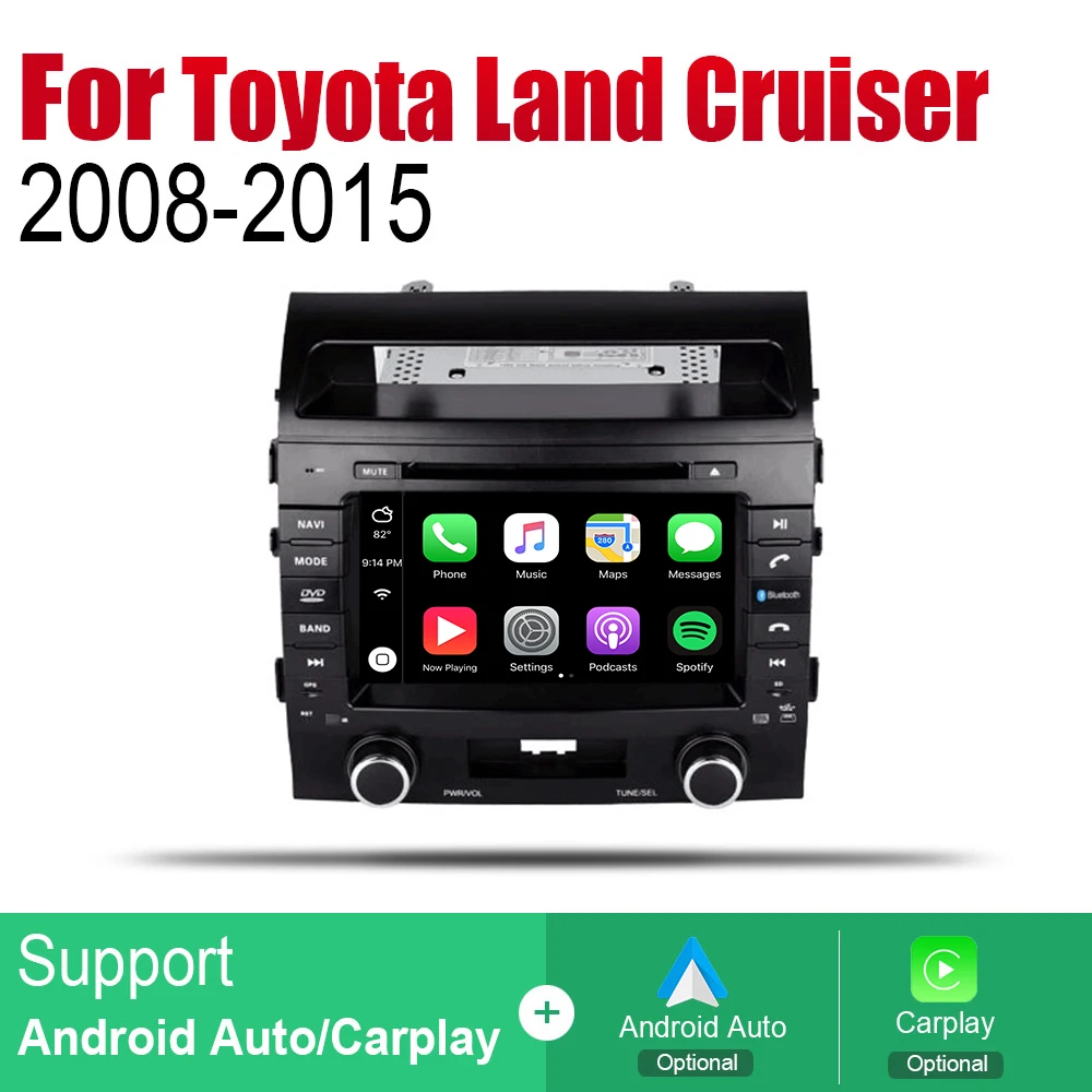 Автомагнитола ZaiXi 2 Din для Toyota Land Cruiser 2008 ~ 2015 GPS навигация BT Wi Fi карта мультимедийная