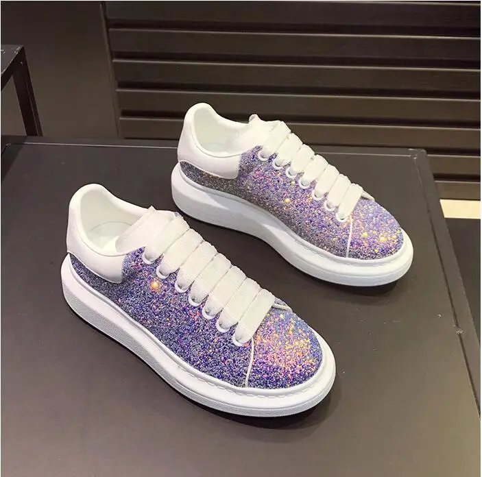 Европейская станция 2019 Новинка толстое дно блестки Золотой Лук уличный досуг