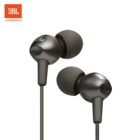jbl c200si 3 5mm wired earphones sports music headset gym gaming earbuds deep bass line control with mic for iphone android