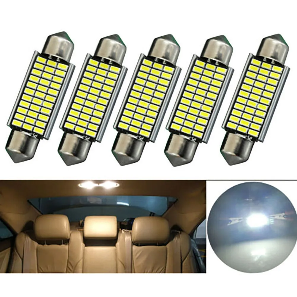 

41MM Bulbs 6000K Interior Lighting Car SMD White 10pcs Set 12V 3014 New