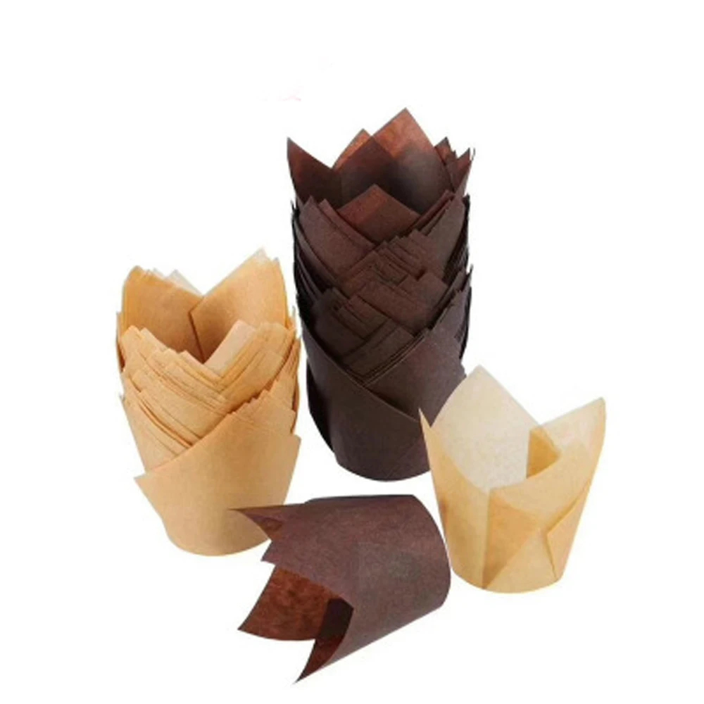 100 шт./компл. Бумажные Формочки для кексов формы торта формочки маффинов чехол